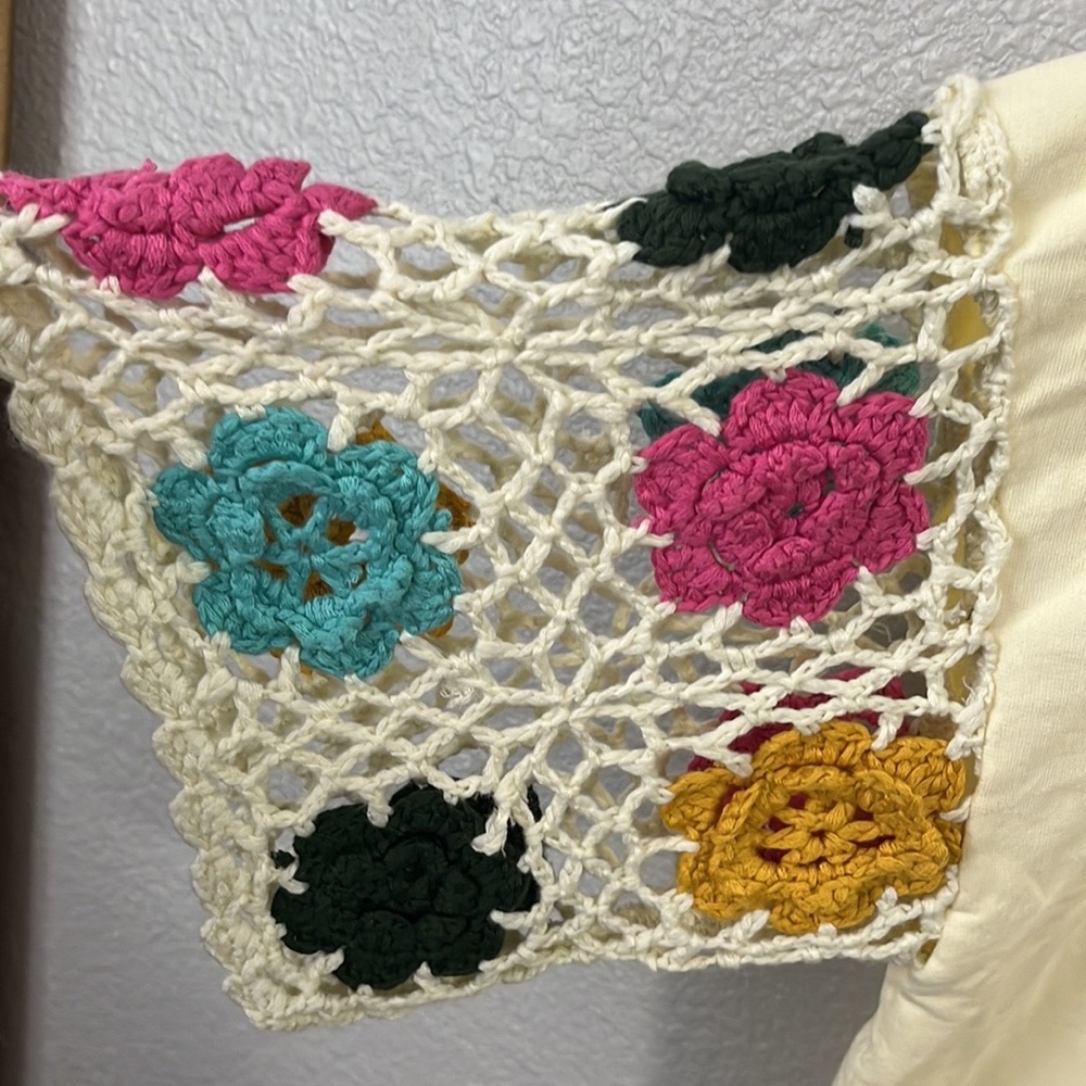 2x-Umgee Mini Dress crochet sleeves - Picture 4 of 7